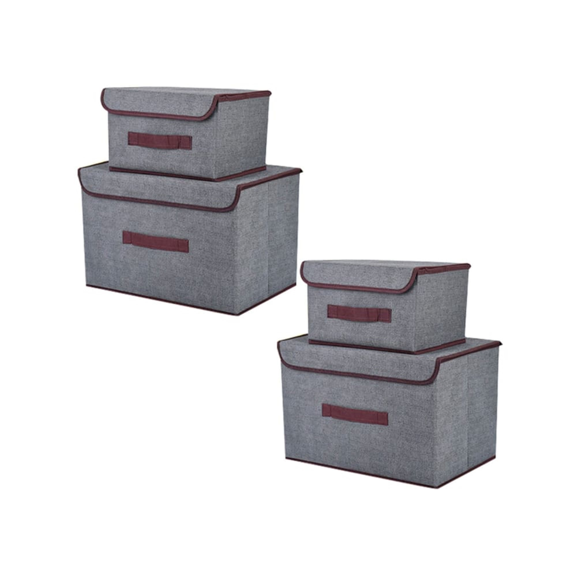 Set x4 Cajas de Tela Gadnic Canasto Organizador